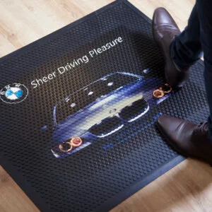 Tapis logo caoutchouc