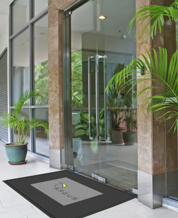 Tapis logo caoutchouc