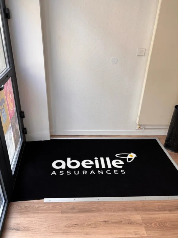 Tapis logo fibre synthétique