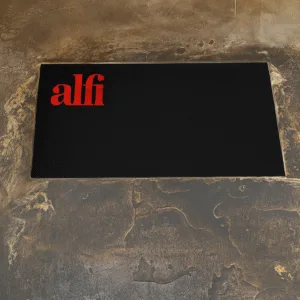 Tapis logo fibre synthétique