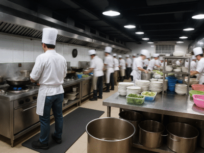 Travail Debout : Tapis antifatigue egornomique dans un restaurant